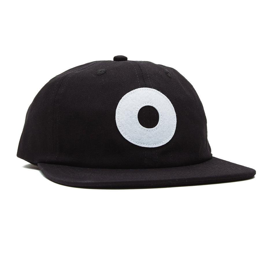 Block 6 Panel Strapback Black