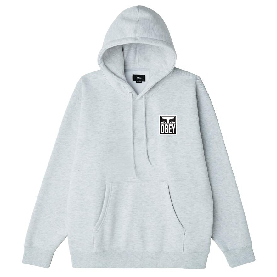 Eyes Icon II Box Fit Pullover Hood ash grey