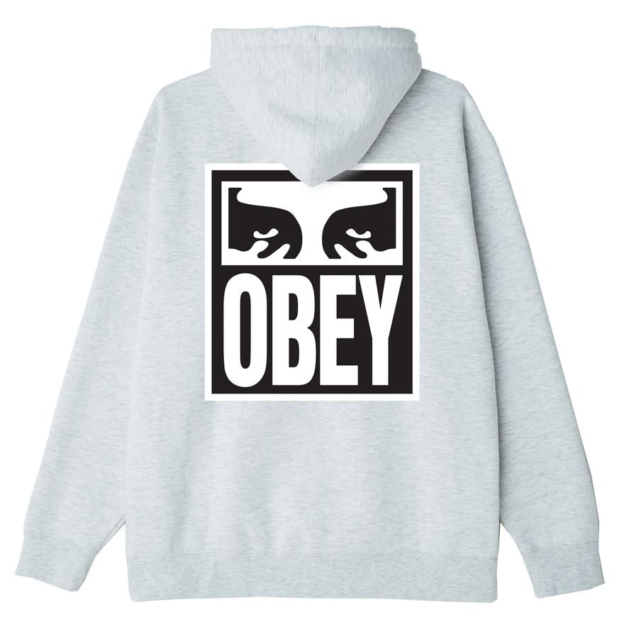 Eyes Icon II Box Fit Pullover Hood ash grey