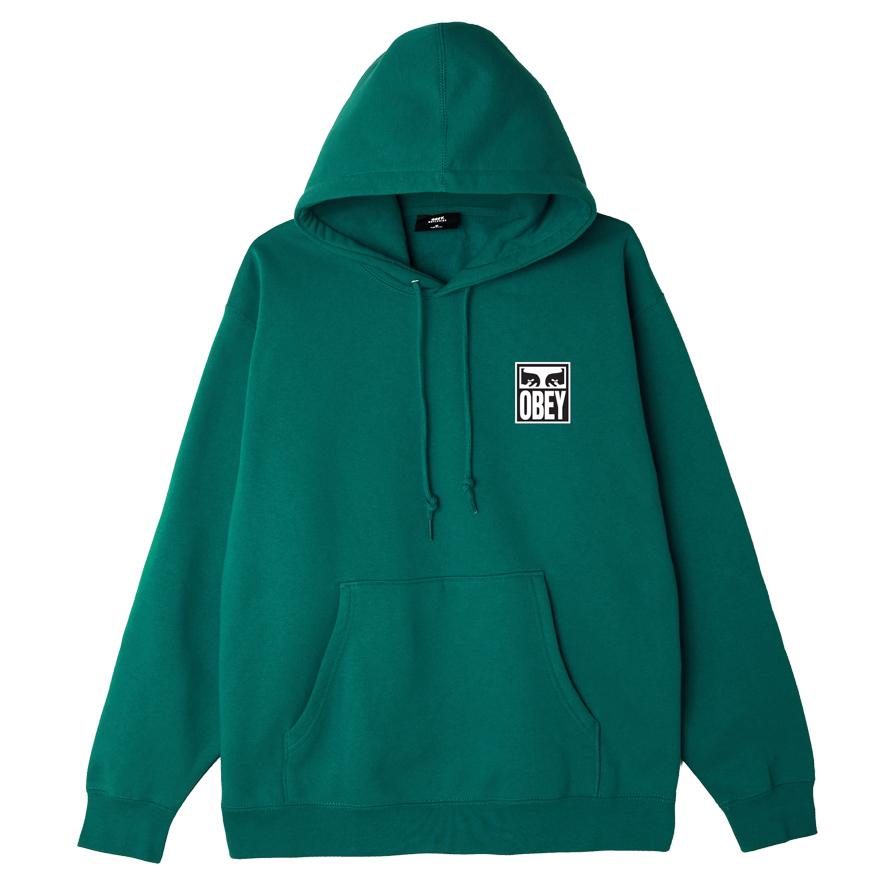 Eyes Icon II Box Fit Pullover Hood mallard green
