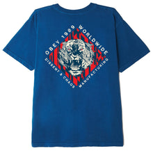 Dissent & Chaos Tiger Organic T-Shirt Blue Sapphire