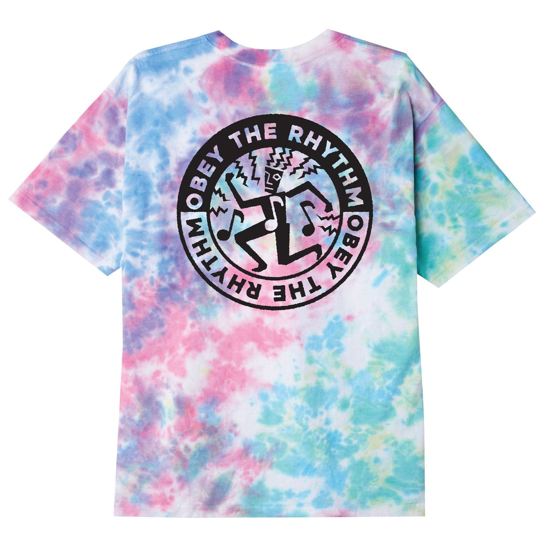 The Rhythm Organic Blotch Tie Dye Tee Pastel Blotch