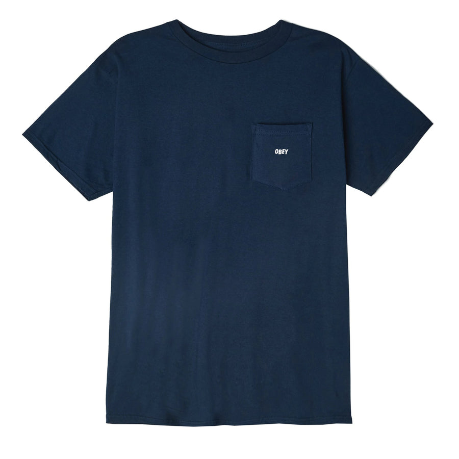 Jumbled Basic Pocket Tee Navy
