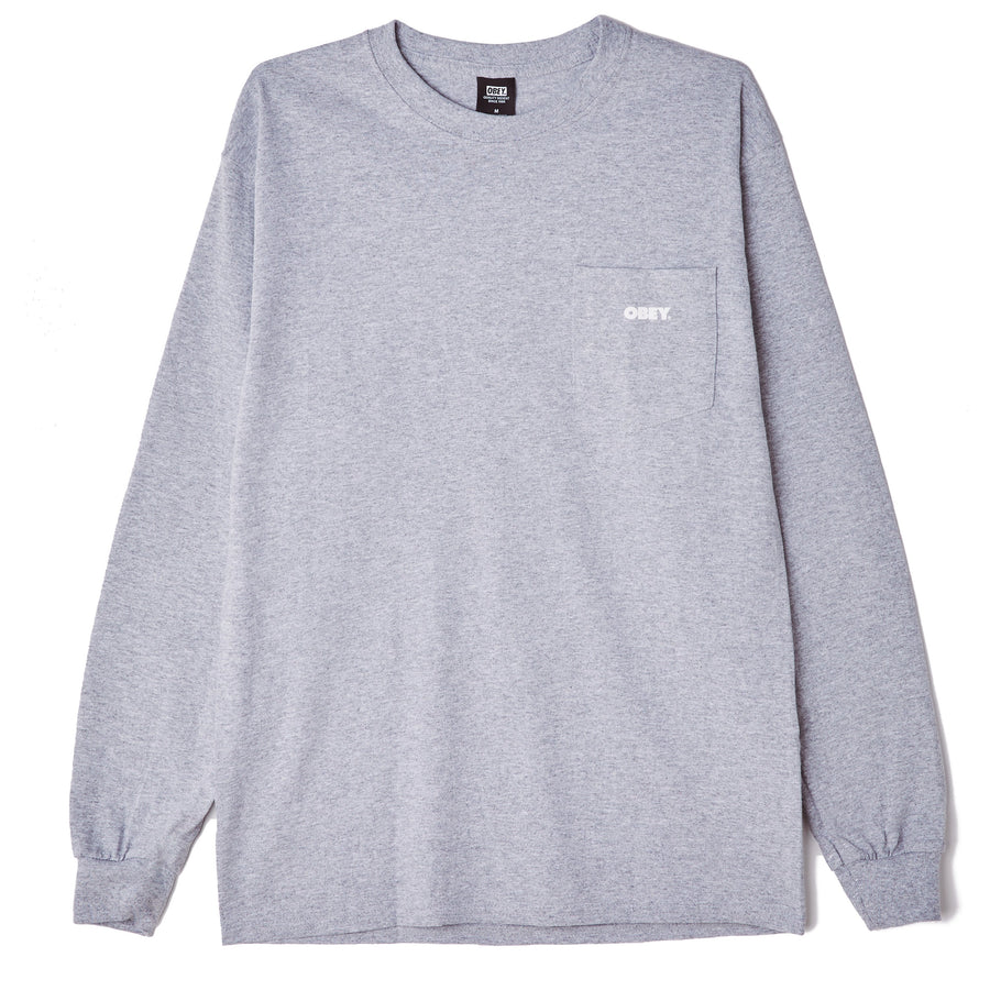 Bold LS Pocket T-Shirt Heather Grey