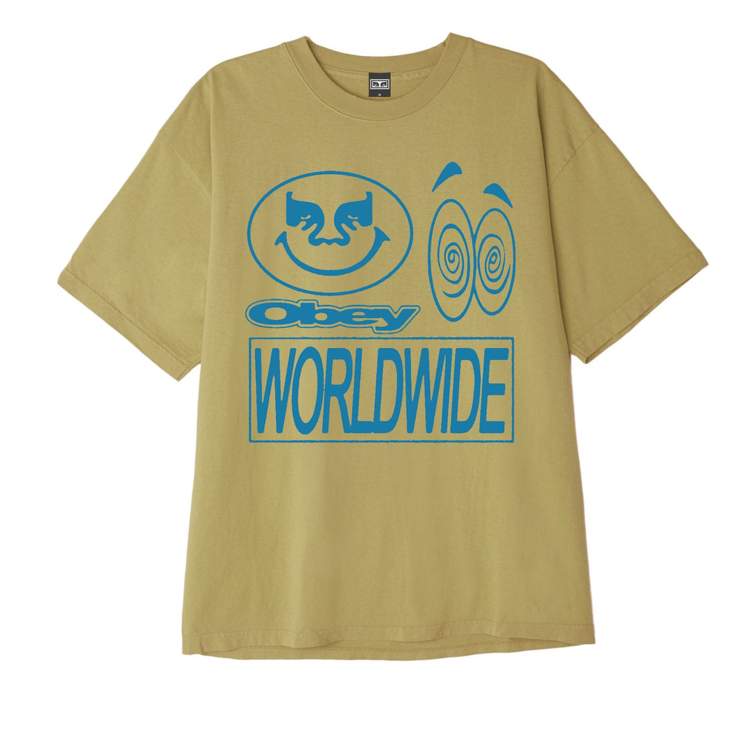 Acid Crash Heavyweight Box T-Shirt Almond