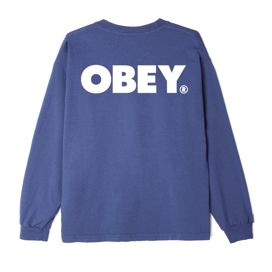 Bold Heavyweight Custom LS Tee Purple Mountain