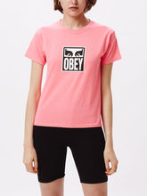 Eyes Icon Shrunken Tee Saftey Pink