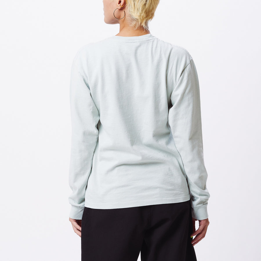 Bold Custom Box LS Tee Aqua