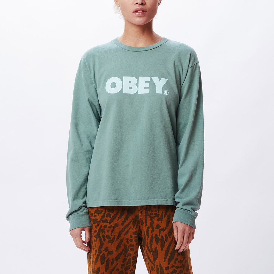 Bold Custom Box LS T-Shirt green leaf