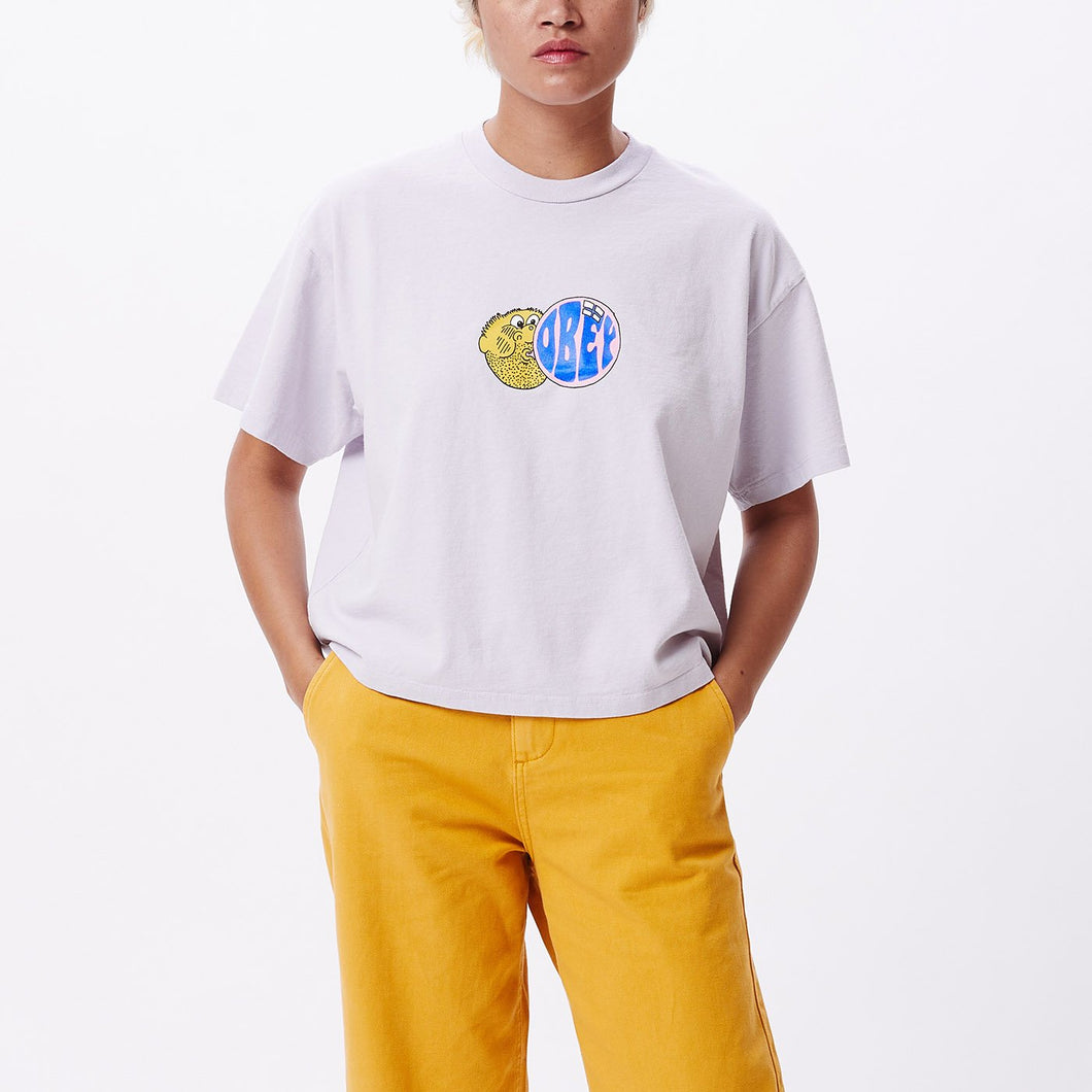 Bubble Man Custom Crop T-Shirt lilac hint