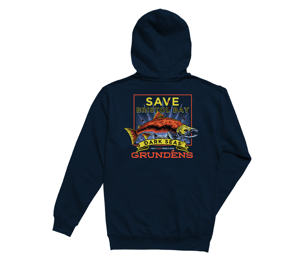 color: Navy ~ alt: Bristol Bay Pullover Hood