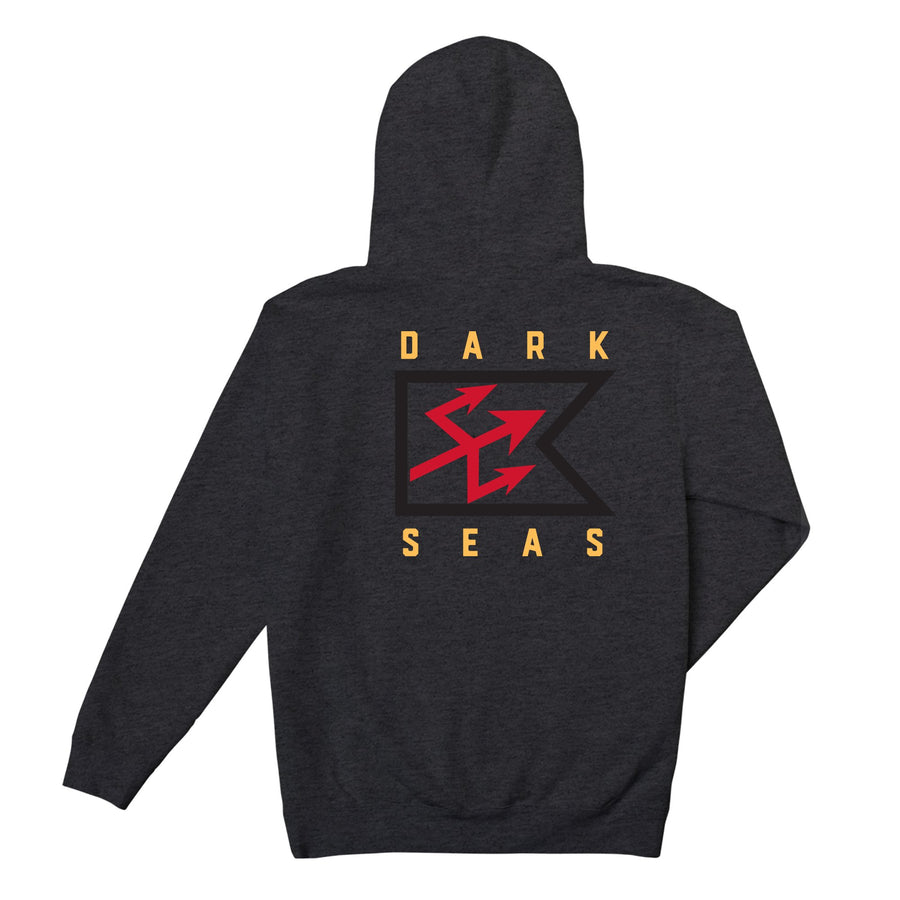 color: Charcoal Heather ~ alt: Battalion Pullover Hood