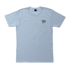 color: Pearl blue ~ alt: shoreline old time tee