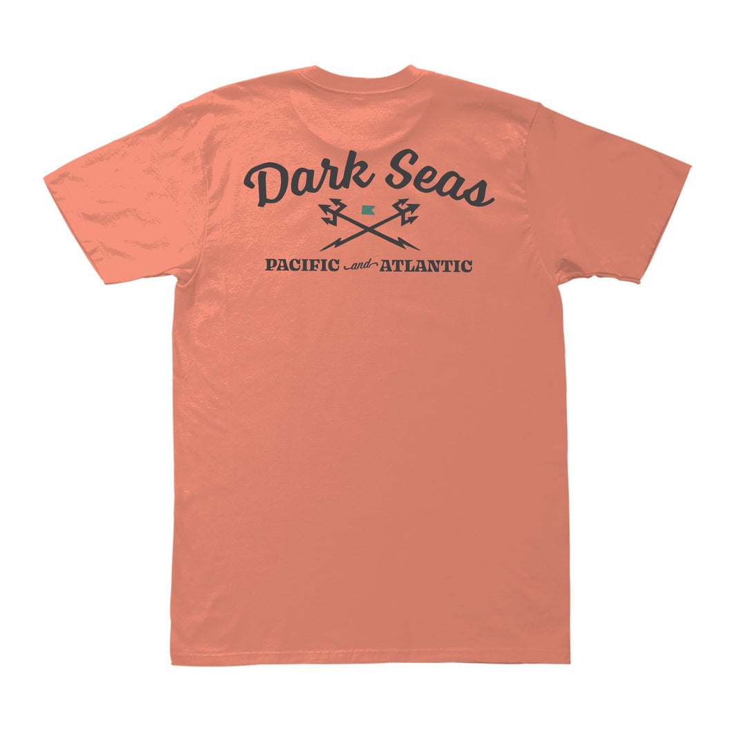 color: coral ~ alt: brick & motor premium tee