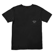 color: black ~ alt: Newport old time pocket tee