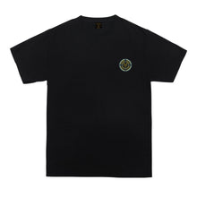 color: black ~ alt: blue fin flag wicking tee