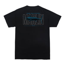 color: black ~ alt: marlin flag wicking tee