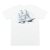 color: white ~ alt: voyage pigment tee