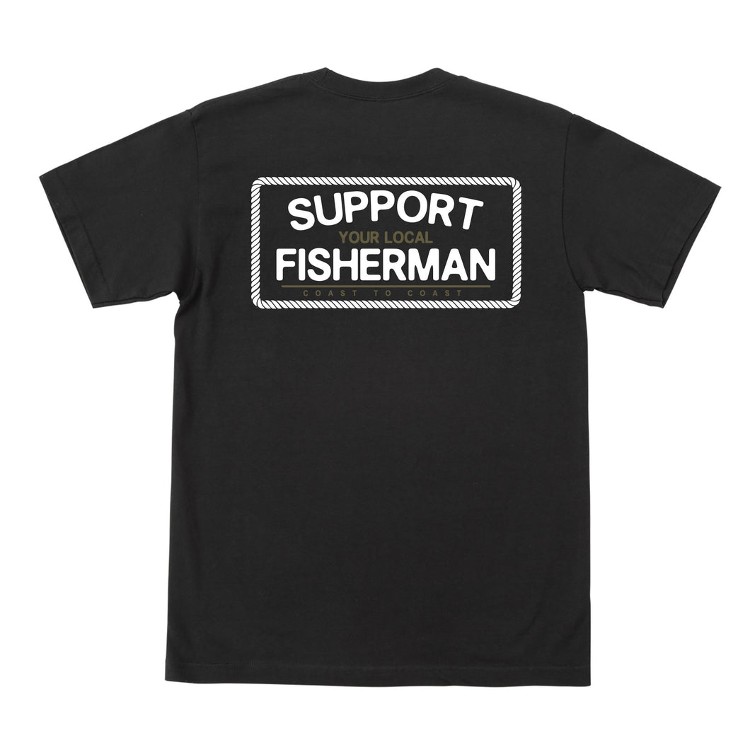 color: black ~ alt: Support basic pocket tee