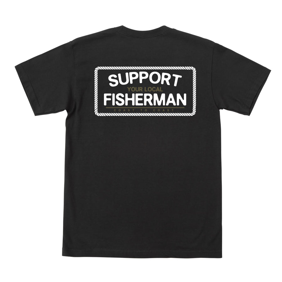 color: black ~ alt: Support basic pocket tee