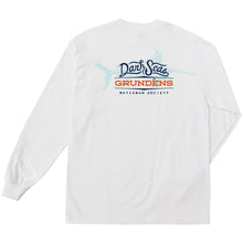 color: white ~ alt: Deep Blue Stock LS Tee
