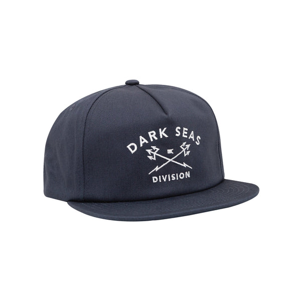 color: navy ~ alt: trident snapback