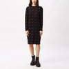 Zinnia Dress Black White