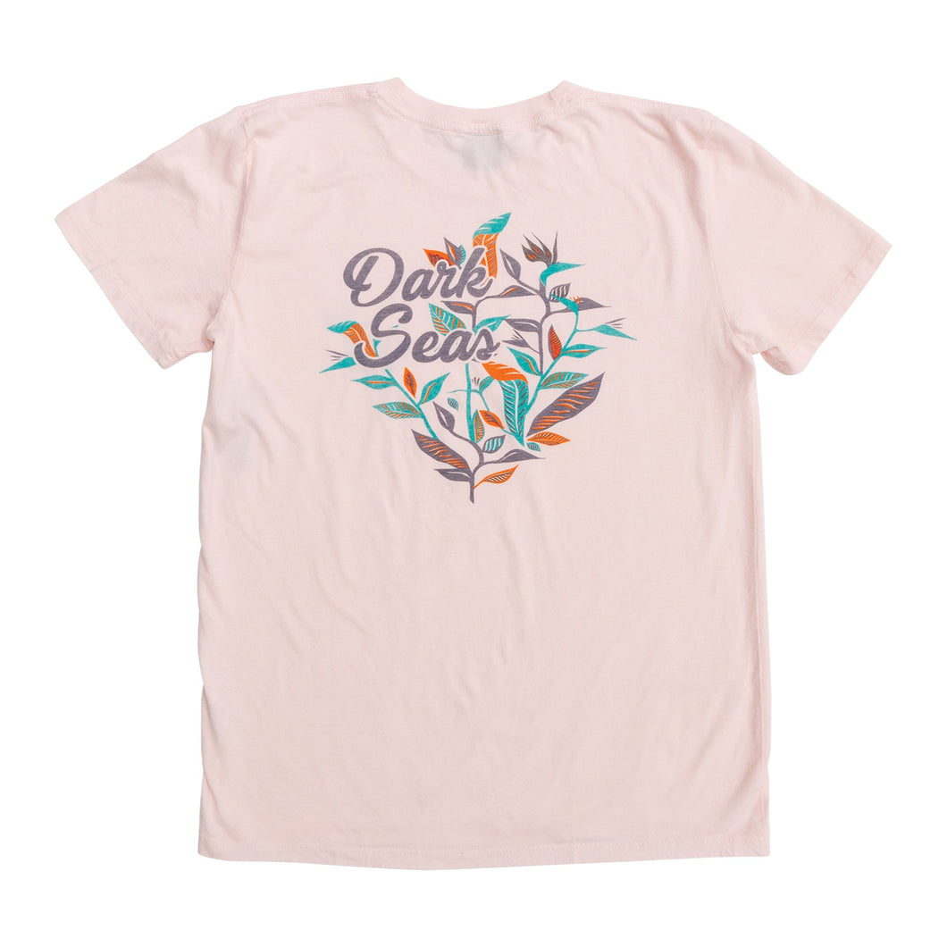 color: Pink ~ alt: greenery basic tee