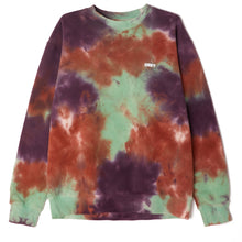 Obey Bold 3 Premium Tie Dye Crewneck green ash