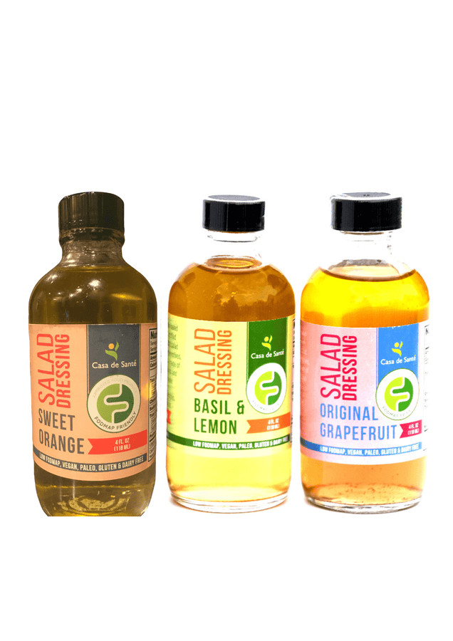 Low FODMAP Certified Salad Dressing (Variety Pack) - Essential Oil Balsamic Vinaigrette No Onion No Garlic Artisan Salad Dressing, Paleo - casa de sante