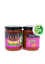 Low FODMAP Certified Salsa - No Onion No Garlic, Low Sodium, Gut Friendly, Artisan, Mild, Chunky (Pack of 3)-no onion no garlic low fodmap salsa-casa de sante
