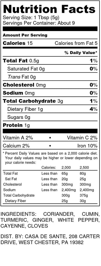Low FODMAP Certified Spice Mix (Thai Curry Seasoning) - No Onion No Garlic, Gluten Free, No Sodium, Kosher, Gut Friendly, Artisan - casa de sante