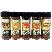 Organic Low FODMAP Spice Mixes -No Onion No Garlic, Gluten Free, No Carb, Keto, Paleo, Kosher, American 5 Pack-no onion no garlic low fodmap spice-casa de sante