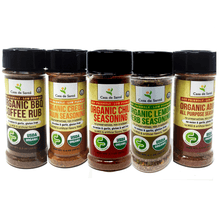 Organic Low FODMAP Spice Mixes -No Onion No Garlic, Gluten Free, No Carb, Keto, Paleo, Kosher, Grilling 5 Pack - casa de sante